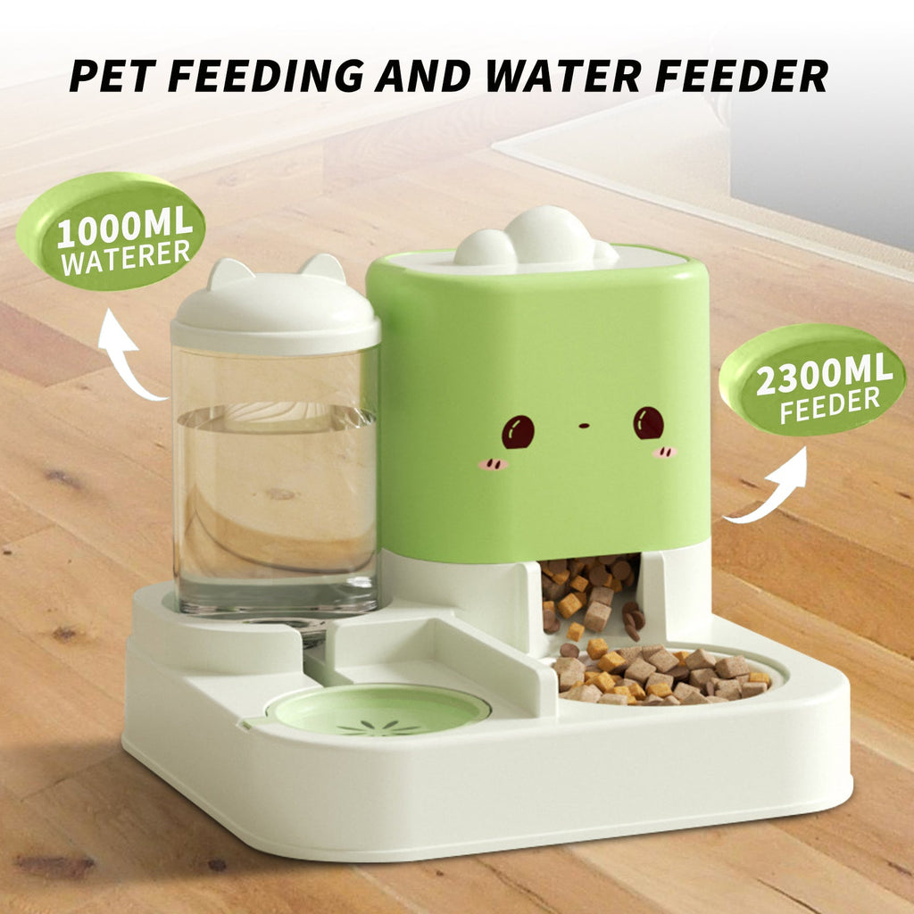 1 Piece Cartoon Cloud Cat Ear Feeding And Water Feeding Integrated Cat And Dog Universal Pet Essential Item For Home And Travel - Dkakashop