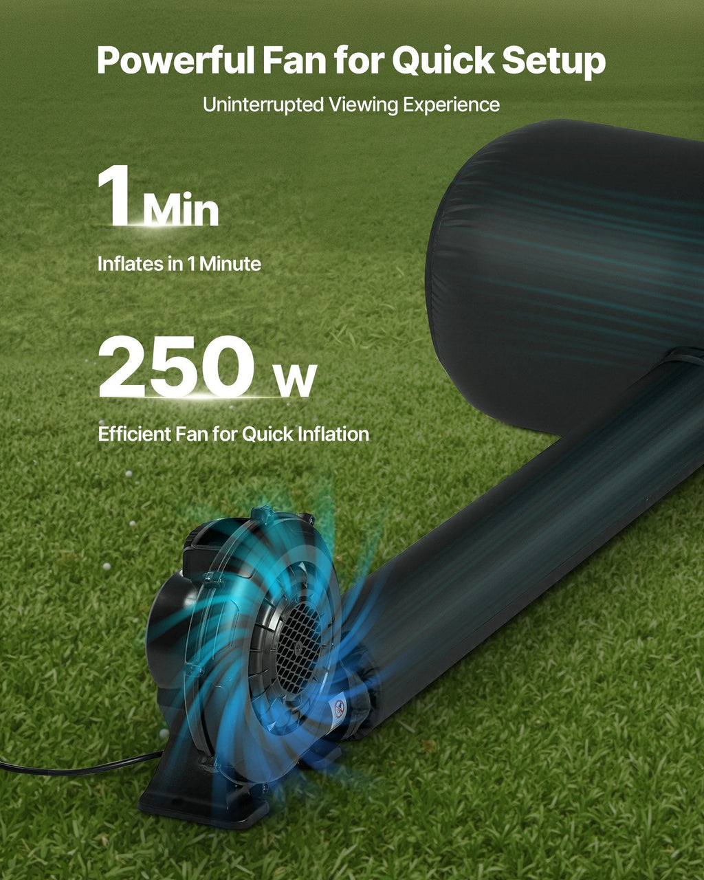 16FT Inflatable Movie Screen, Inflatable Projector Screen With Portable Storage Bag, 16:9 Easy Set Up Movie Projection For Outdoor Backyard, Home Theater, Theme Party - Dkakashop