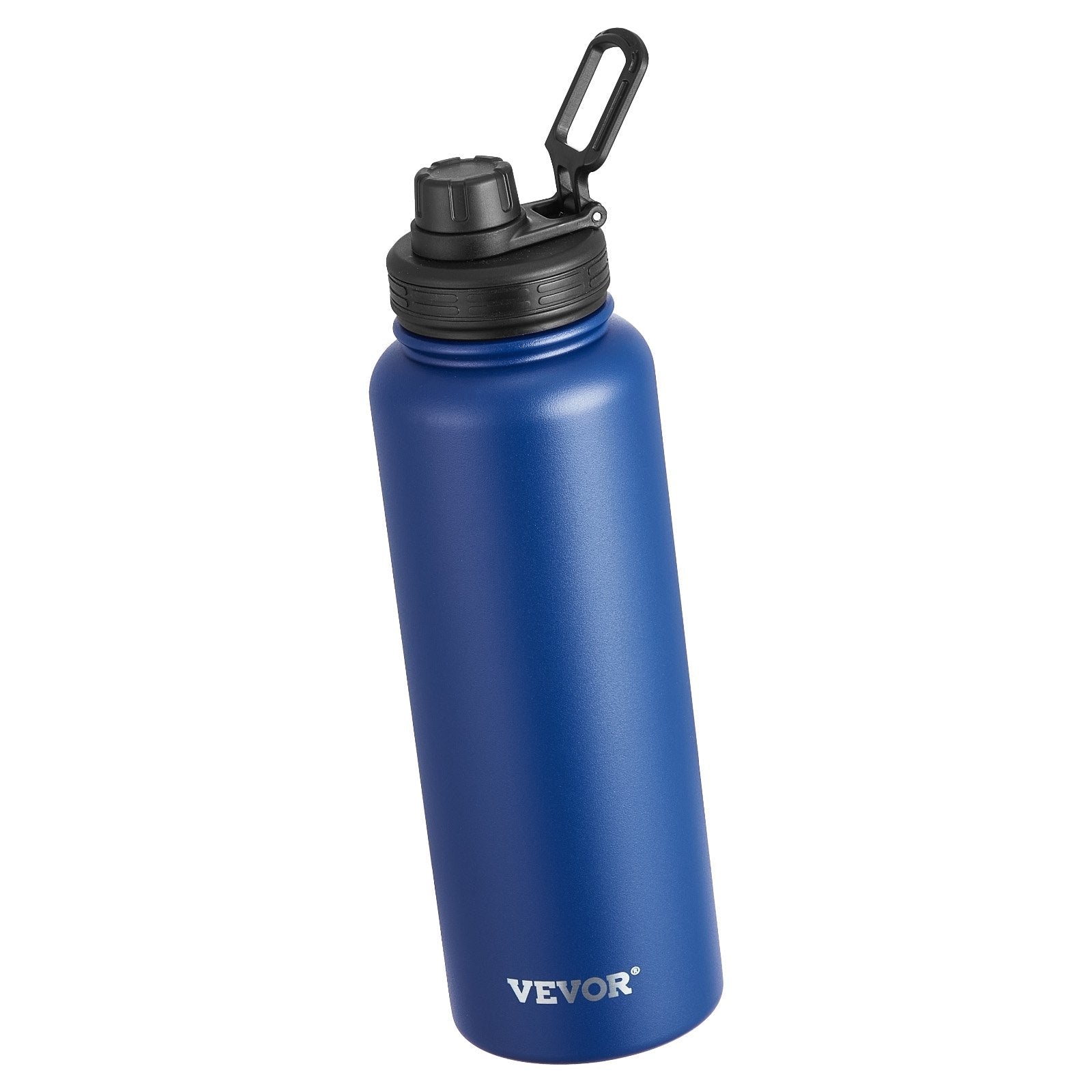 40 Oz Insulated Water Bottle Stainless Steel With Wide Mouth Lid Blue - Dkakashop