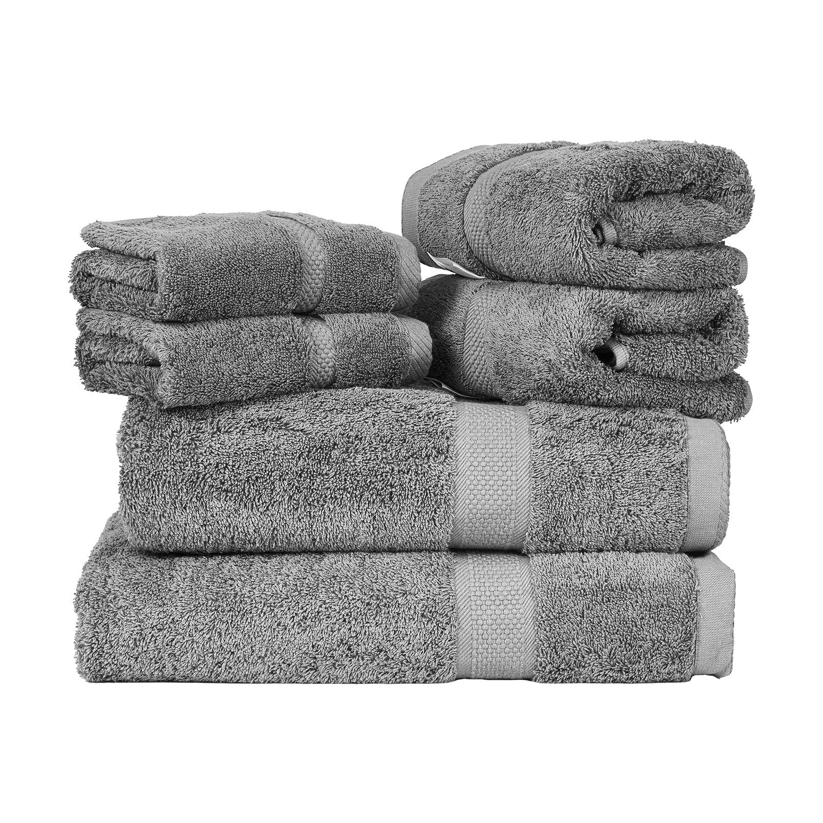 6 - Piece Towel Set 600 GSM Cotton Soft Towels like cloud For Bathroom Gym Hotel Spa 5 star hotel grade - Dkakashop