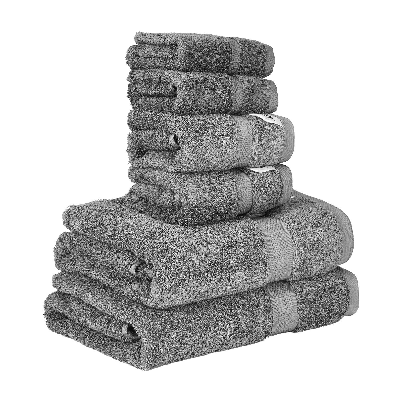 6 - Piece Towel Set 600 GSM Cotton Soft Towels like cloud For Bathroom Gym Hotel Spa 5 star hotel grade - Dkakashop