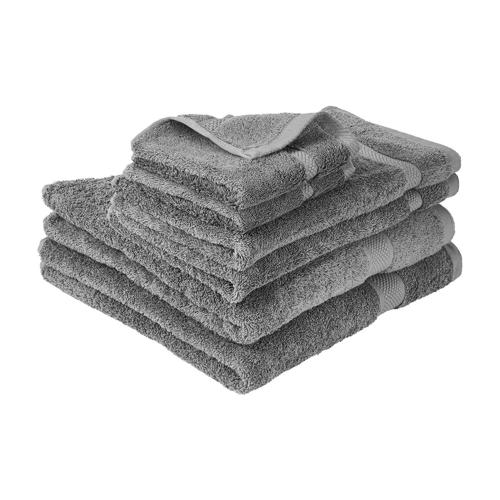 6 - Piece Towel Set 600 GSM Cotton Soft Towels like cloud For Bathroom Gym Hotel Spa 5 star hotel grade - Dkakashop
