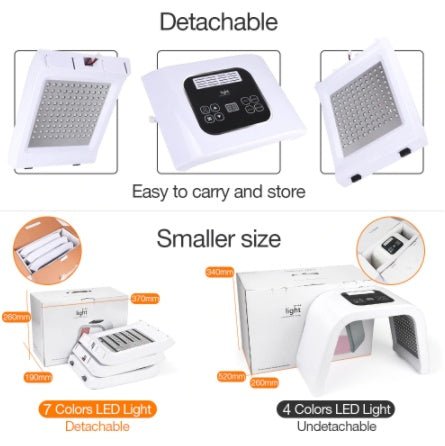 7 Colors PDF Led Light Therapy LED Mask Skin Rejuvenation Photon Device Spa Acne Remover Anti - Wrinkle Red Led Light Treatment - Dkakashop