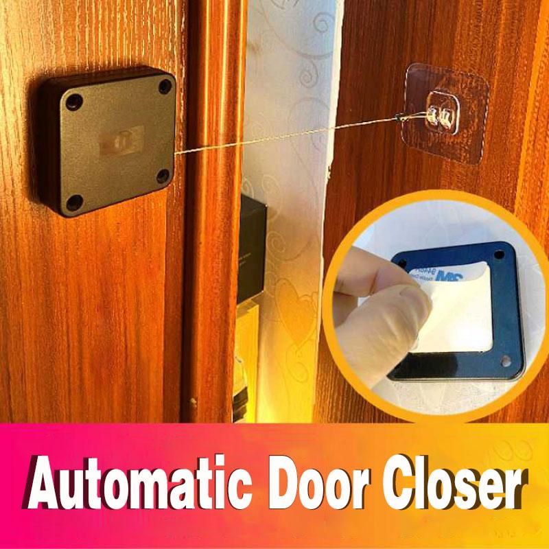 Automatic Door Closer Punch - Free Soft Close Door Closers For Sliding Door Glass Door 500g - 1000g Tension Closing Device - Dkakashop