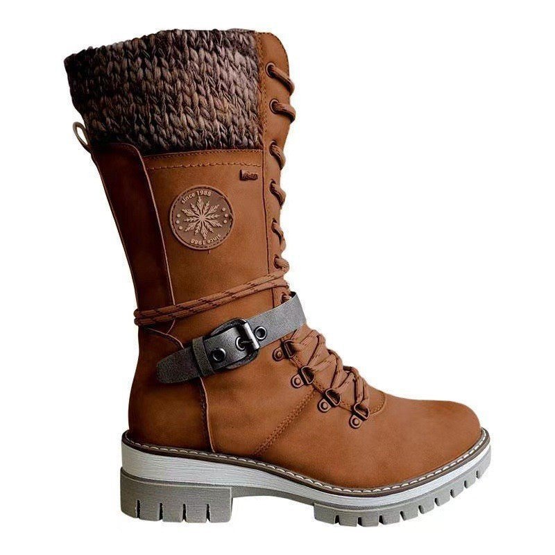 Autumn And Winter New Women's Riding Boots European And American Snow Boots - Dkakashop