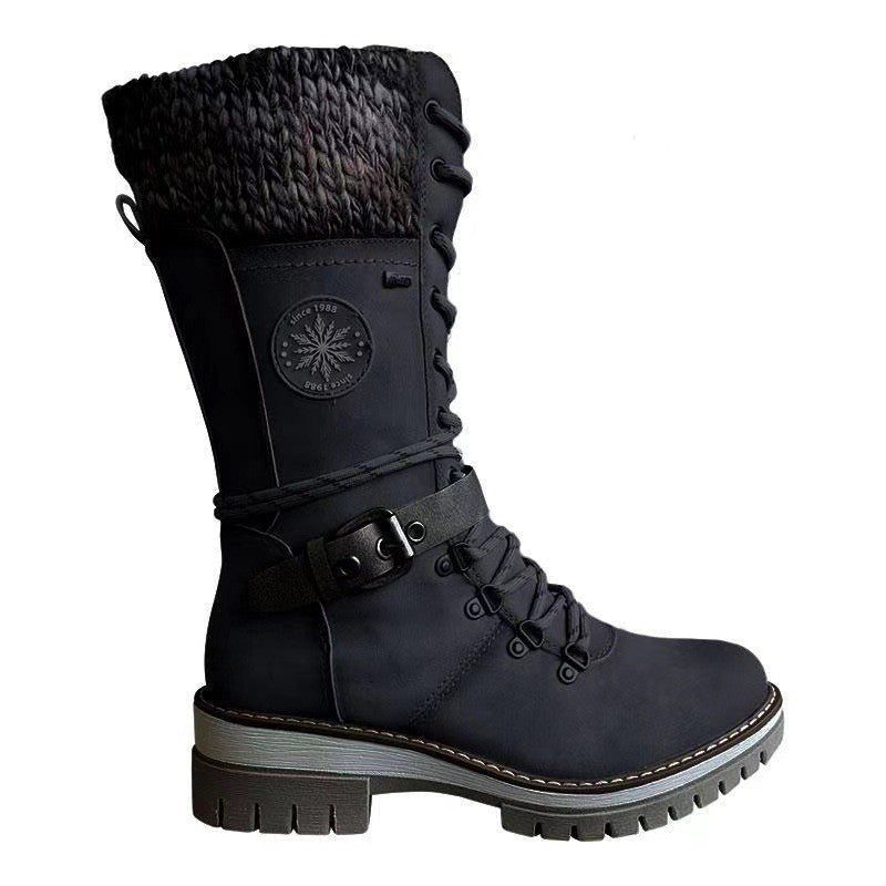 Autumn And Winter New Women's Riding Boots European And American Snow Boots - Dkakashop
